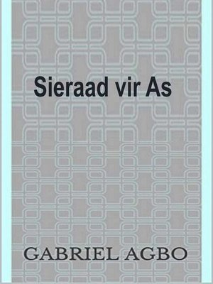 cover image of Sieraad vir As
